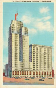 USA The First National Bank Building Saint Paul Minnesota Vintage Postcard 03.32