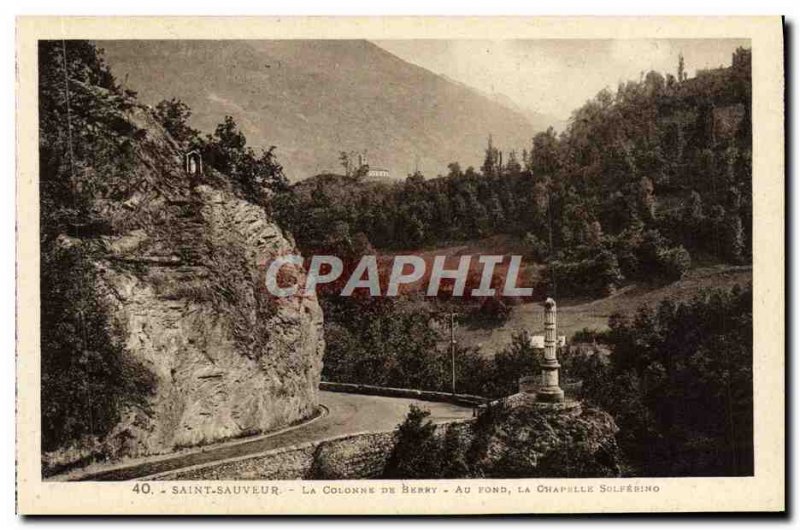 Old Postcard Saint Sauveur Column Berry Au Rond De La Chapelle Solferino