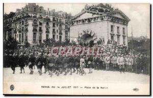 Old Postcard Militaria Paris Fetes victory July 14, 1919 Place de la Nation