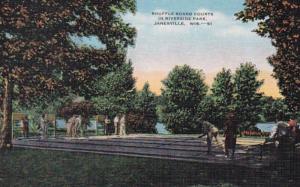 Wisconsin Janesville Riverside Park Shuffleboard Courts