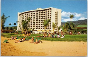 VINTAGE POSTCARD EVERY ROOM HAS AN OCEAN VIEW AT THE MAUI SURF HOTEL KAANAPOLI