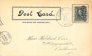 Waupun WI State Prison Markesan State Bank 1905 Postcard