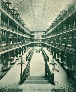 C 1900-05 Interior View Of Euclid Ave. Arcade, Cleveland OH Postcard F80 
