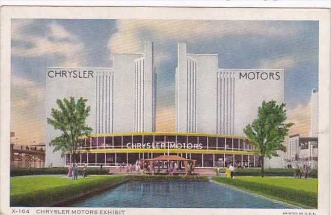 Chrysler Motors Exhibit Chicago World's Fair 1933 Curteich