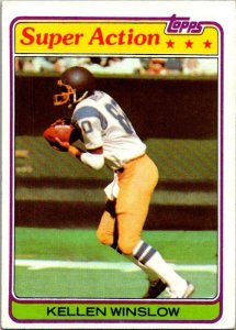 1981 Topps Football Card Kellen Winslow San Diego Chargers sk60151