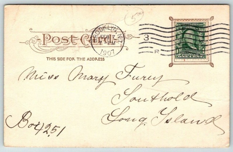 Stamford  Connecticut  West Park  Main Street  Postcard  1907