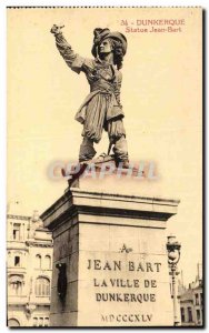 Postcard Old Statue Dunkirk Jean Bart