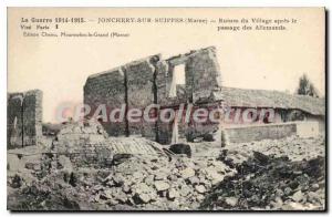 Postcard Ancient Ruins Jonchery Sur Suippes The Village