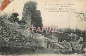 Postcard Old St Cybardeau Theater Gallo Romain Bouchauds (Hst Class) Chateaux...