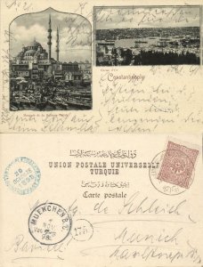 turkey, CONSTANTINOPLE, Corne d'Or, Mosquée de la Sultane-Validé (1898) Postcard