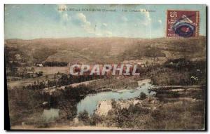 Old Postcard Beaulieu sur Dordogne The hillsides of Altillac