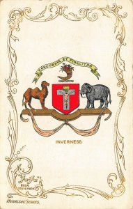 Inverness Coat of Arms Heraldic Series A Postcard