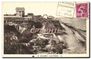 Postcard Old St Aubin Cliffs