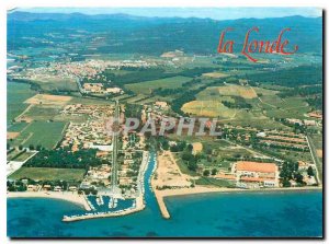 Modern Postcard La Londe Les Maures Aerial view of the Port of Miramar