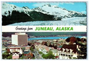 1982 Greetings From Juneau Snowy Mountain Capital Buildings Alaska AK Postcard