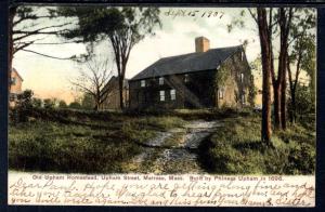 Old Upham Homestead,Melrose,MA