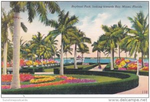 Florida Miami Bayfront Park Looking Towards Bay