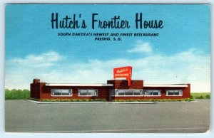 PRESHO, South Dakota SD ~ Roadside HUTCH'S FRONTIER HOUSE 1956 Linen Postcard