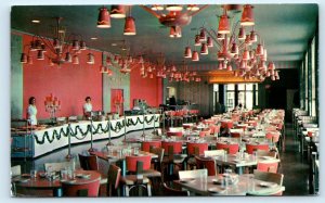 JONES BEACH, Long Island NY ~ Roadside MARINE DINING ROOM BUFFET c1950s Postcard