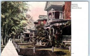 BELLEVILLE, Ontario  Canada   BRIDGE STREET Scene  Residences  c1910s  Postcard