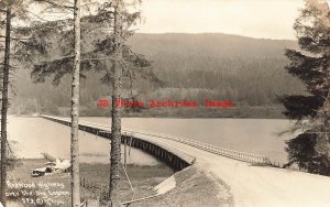 CA, Redwood Highway, California, RPPC, Street Over Big Lagoon, Patterson Photo