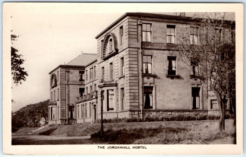 c1940s Jordanhill, Glasgow, England RPPC Hostel Hotel Inn Real Photo PC UK A132