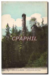 Old Postcard Saint Gervais les Bains Chimney des Fees