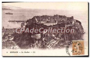 Old Postcard Monaco Rocher