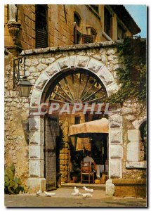 Postcard Modern French Riviera Saint Paul de Vence The Golden Colomve Portal