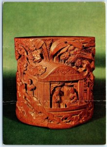 Bamboo carving writing-brush-holder, National Palace Museum - Taichung, China 