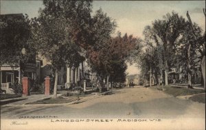 Madison WI Langdon St. c1910 Postcard