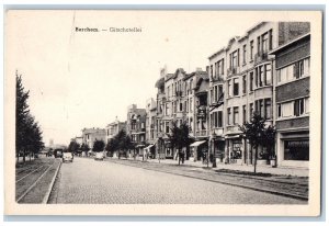 Berchem Antwerp Flanders Belgium Postcard Gitschotellei Bus Stop c1920's