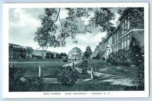 1940 Durham North Carolina NC Postcard East Campus Duke University Building View