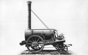 B99528 the rocket locomotive newcastle on tyne real photo railway  train