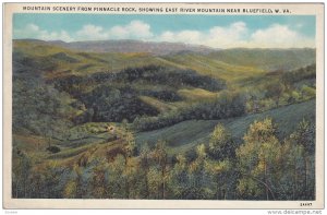 Mountain scenery from Pinnacle Rock, showing East River Mountain near Buefiel...