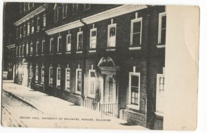 Postcard Brown Hall University Delaware Newark DE