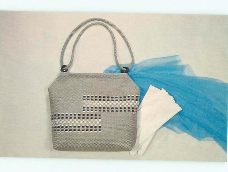 Pre-1980 This Is A Postcard HANDBAG PURSE - MIDCENTURY MODERN FASHION AC7206