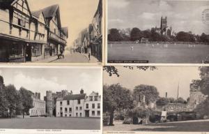 Worcester Cricket Match Friar Street Monastry Ruins College Green 4x Postcard s