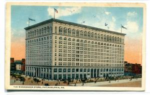 Wanamaker Department Store Philadelphia Pennsylvania 1918 postcard