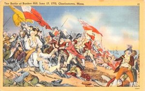 The Battle of Bunker Hill in Charlestown, Massachusetts