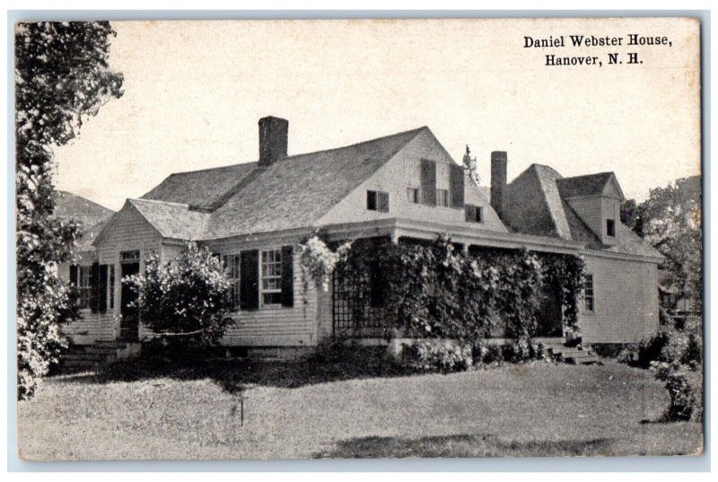 1912 Daniel Webster House Exterior Hanover New Hampshire NH Vintage Postcard 