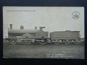 L.& N.W. Railway Official CITY OF LIVERPOOL Loco No.410 c1904 Postcard by L&NWR