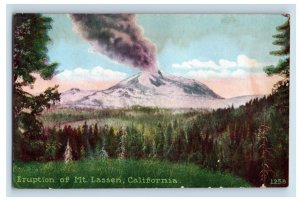 c1914 Eruption Of Mt, Lassen, CA. Postcard P172E