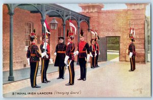Ireland Postcard 5th Royal Irish Lancers (Changing Guard) c1910 Posted Tuck Art