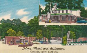 South Carolina Florence Colony Motel and Restaurant