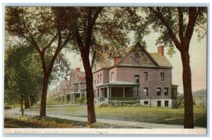 c1905's Row Of Officers Quarters Leavenworth Kansas KS Unposted Trees Postcard