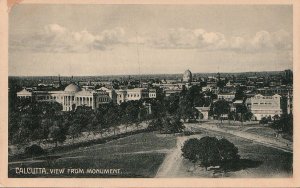 Postcard Calcutta View from Monument India