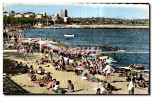 Postcard Old La Cote D Azur Golfe Juan Beach Volleyball Volleyball