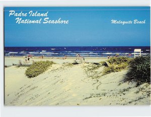 Postcard Malaquite Beach Padre Island National Seashore Texas USA