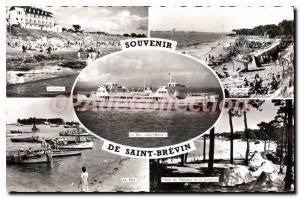 Old Postcard Remembrance Saint Brevin Port Casino La Plage campsite tray Punch